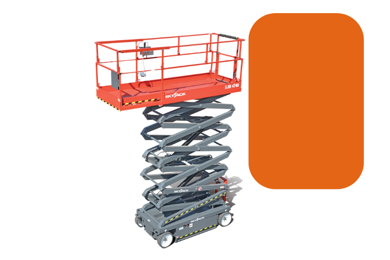 Renta de plataforma de tijera JLG